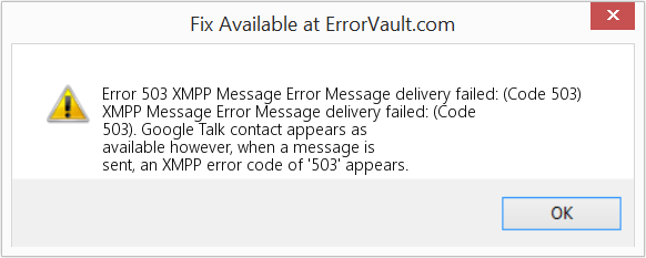 XMPP 메시지 오류 메시지 배달 실패: (코드 503) 수정(오류 오류 503)