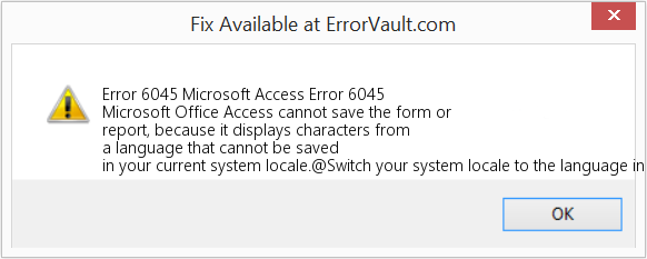 다운로드 오류 <?php echo $number; ?> (Microsoft 액세스 오류 6045) 복구 도구 Microsoft 액세스 오류 6045 수정(오류 오류 6045)