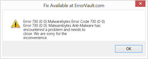 Malwarebytes 오류 코드 730 (0 0) 수정(오류 오류 730(0 0))