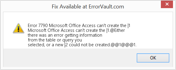 다운로드 오류 <?php echo $number; ?> (Microsoft Office Access에서 |1을(를) 만들 수 없습니다.) 복구 도구 Microsoft Office Access에서 |1을(를) 만들 수 없습니다. 수정(오류 오류 7790)