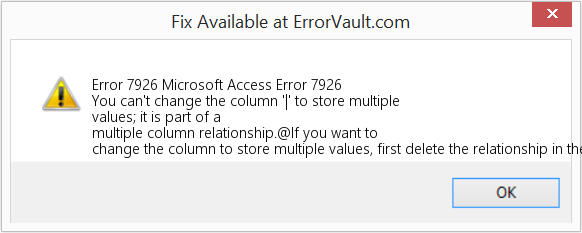 다운로드 오류 <?php echo $number; ?> (Microsoft 액세스 오류 7926) 복구 도구 Microsoft 액세스 오류 7926 수정(오류 오류 7926)