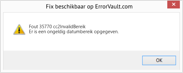 Fix cc2InvalidBereik (Fout Fout 35770)