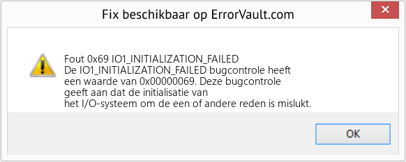 Fix IO1_INITIALIZATION_FAILED (Fout Fout 0x69)