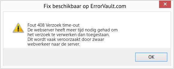 Fix Verzoek time-out (Fout Fout 408)