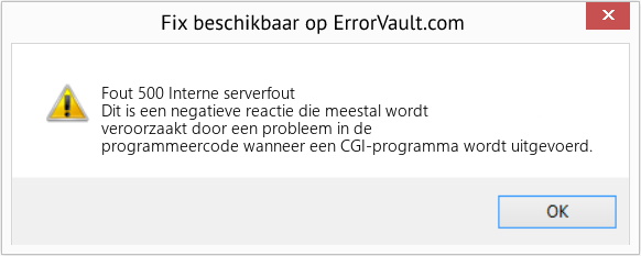 Fix Interne serverfout (Fout Fout 500)