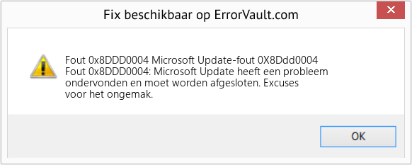 Fix Microsoft Update-fout 0X8Ddd0004 (Fout Fout 0x8DDD0004)