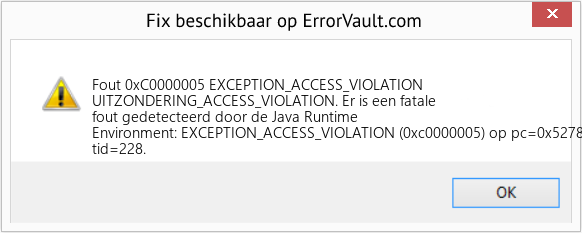 Fix EXCEPTION_ACCESS_VIOLATION (Fout Fout 0xC0000005)