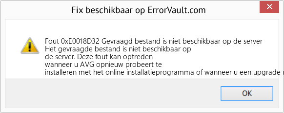 Fix Gevraagd bestand is niet beschikbaar op de server (Fout Fout 0xE0018D32)