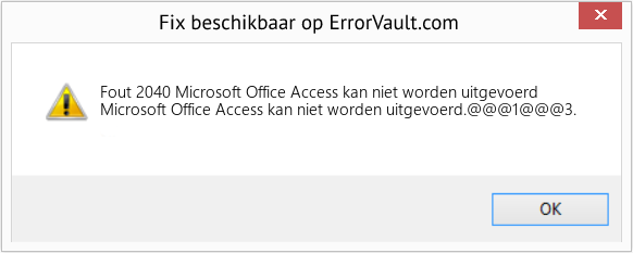 Download Fout <?php echo $nummer; ?> (Microsoft Office Access kan niet worden uitgevoerd) Reparatie Tool Fix Microsoft Office Access kan niet worden uitgevoerd (Fout Fout 2040)