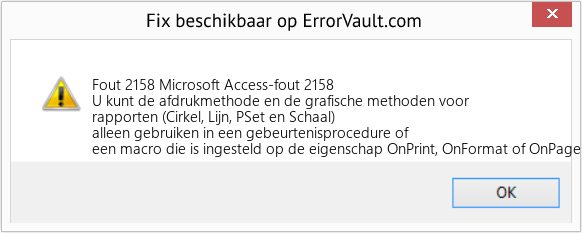 Fix Microsoft Access-fout 2158 (Fout Fout 2158)