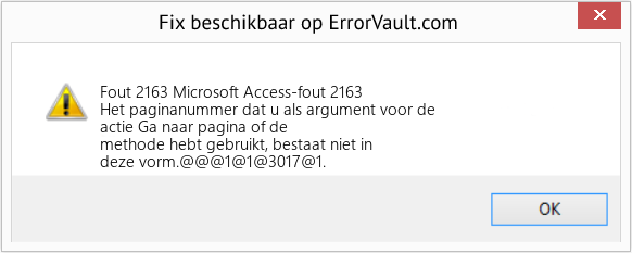 Download Fout <?php echo $nummer; ?> (Microsoft Access-fout 2163) Reparatie Tool Fix Microsoft Access-fout 2163 (Fout Fout 2163)