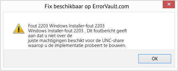 Download Fout <?php echo $nummer; ?> (Windows Installer-fout 2203) Reparatie Tool Fix Windows Installer-fout 2203 (Fout Fout 2203)