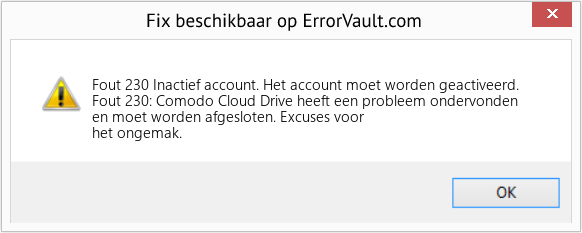 Download Fout <?php echo $nummer; ?> (Inactief account. Het account moet worden geactiveerd.) Reparatie Tool Fix Inactief account. Het account moet worden geactiveerd. (Fout Fout 230)