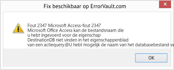 Download Fout <?php echo $nummer; ?> (Microsoft Access-fout 2347) Reparatie Tool Fix Microsoft Access-fout 2347 (Fout Fout 2347)