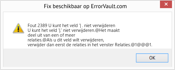 Download Fout <?php echo $nummer; ?> (U kunt het veld '| . niet verwijderen) Reparatie Tool Fix U kunt het veld '| . niet verwijderen (Fout Fout 2389)