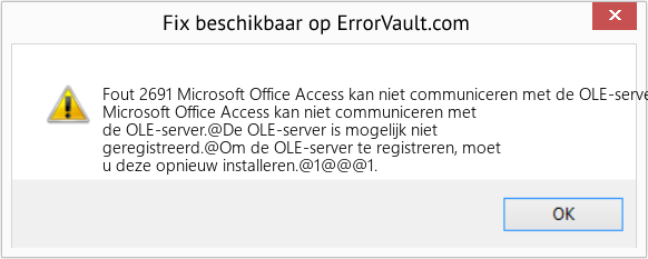 Fix Microsoft Office Access kan niet communiceren met de OLE-server (Fout Fout 2691)