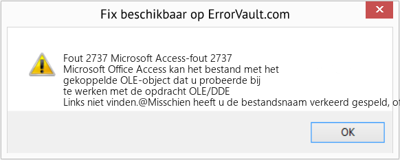 Fix Microsoft Access-fout 2737 (Fout Fout 2737)