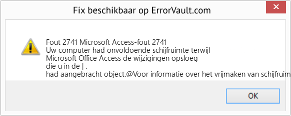 Fix Microsoft Access-fout 2741 (Fout Fout 2741)
