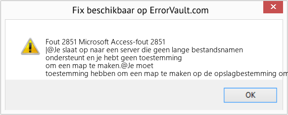 Download Fout <?php echo $nummer; ?> (Microsoft Access-fout 2851) Reparatie Tool Fix Microsoft Access-fout 2851 (Fout Fout 2851)
