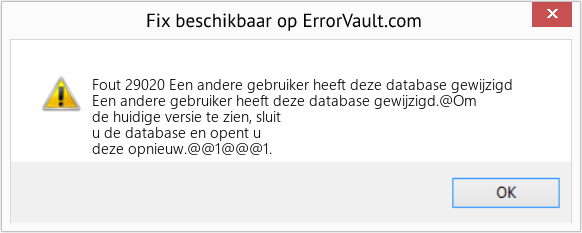 Download Fout <?php echo $nummer; ?> (Een andere gebruiker heeft deze database gewijzigd) Reparatie Tool Fix Een andere gebruiker heeft deze database gewijzigd (Fout Fout 29020)