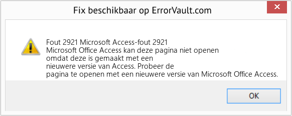 Download Fout <?php echo $nummer; ?> (Microsoft Access-fout 2921) Reparatie Tool Fix Microsoft Access-fout 2921 (Fout Fout 2921)