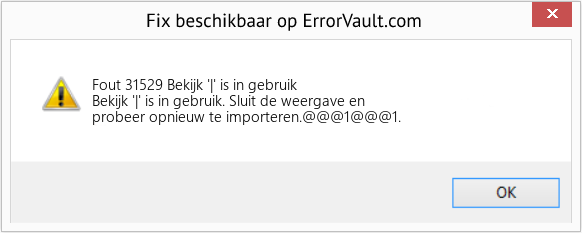 Download Fout <?php echo $nummer; ?> (Bekijk '|' is in gebruik) Reparatie Tool Fix Bekijk '|' is in gebruik (Fout Fout 31529)