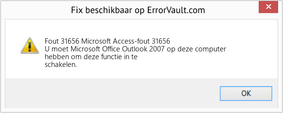 Fix Microsoft Access-fout 31656 (Fout Fout 31656)