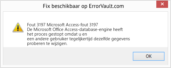 Download Fout <?php echo $nummer; ?> (Microsoft Access-fout 3197) Reparatie Tool Fix Microsoft Access-fout 3197 (Fout Fout 3197)