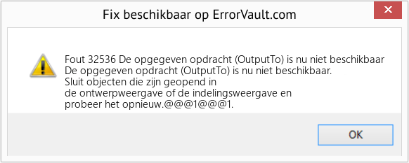 Download Fout <?php echo $nummer; ?> (De opgegeven opdracht (OutputTo) is nu niet beschikbaar) Reparatie Tool Fix De opgegeven opdracht (OutputTo) is nu niet beschikbaar (Fout Fout 32536)