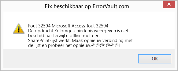 Download Fout <?php echo $nummer; ?> (Microsoft Access-fout 32594) Reparatie Tool Fix Microsoft Access-fout 32594 (Fout Fout 32594)