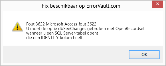 Download Fout <?php echo $nummer; ?> (Microsoft Access-fout 3622) Reparatie Tool Fix Microsoft Access-fout 3622 (Fout Fout 3622)