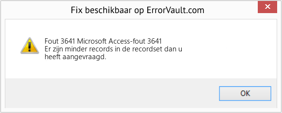 Download Fout <?php echo $nummer; ?> (Microsoft Access-fout 3641) Reparatie Tool Fix Microsoft Access-fout 3641 (Fout Fout 3641)