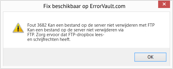 Fix Kan een bestand op de server niet verwijderen met FTP (Fout Fout 3682)