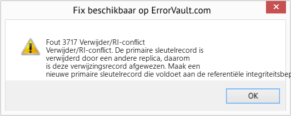 Download Fout <?php echo $nummer; ?> (Verwijder/RI-conflict) Reparatie Tool Fix Verwijder/RI-conflict (Fout Fout 3717)