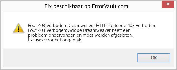 Fix Dreamweaver HTTP-foutcode 403 verboden (Fout Fout 403 Verboden)