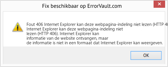 Download Fout <?php echo $nummer; ?> (Internet Explorer kan deze webpagina-indeling niet lezen (HTTP 406)) Reparatie Tool Fix Internet Explorer kan deze webpagina-indeling niet lezen (HTTP 406) (Fout Fout 406)