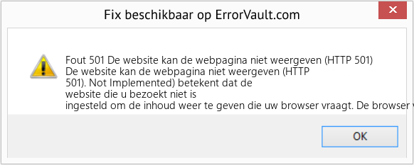 Fix De website kan de webpagina niet weergeven (HTTP 501) (Fout Fout 501)