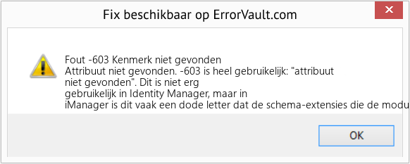 Download Fout <?php echo $nummer; ?> (Kenmerk niet gevonden) Reparatie Tool Fix Kenmerk niet gevonden (Fout Fout -603)