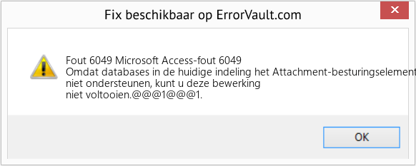 Download Fout <?php echo $nummer; ?> (Microsoft Access-fout 6049) Reparatie Tool Fix Microsoft Access-fout 6049 (Fout Fout 6049)