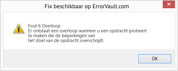 Fix Overloop (Fout Fout 6)