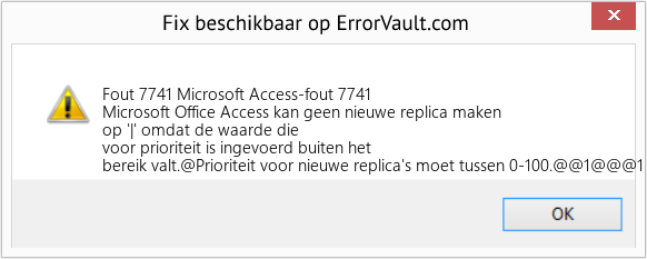 Fix Microsoft Access-fout 7741 (Fout Fout 7741)