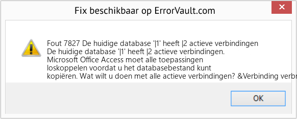 Download Fout <?php echo $nummer; ?> (De huidige database '|1' heeft |2 actieve verbindingen) Reparatie Tool Fix De huidige database '|1' heeft |2 actieve verbindingen (Fout Fout 7827)