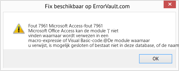 Download Fout <?php echo $nummer; ?> (Microsoft Access-fout 7961) Reparatie Tool Fix Microsoft Access-fout 7961 (Fout Fout 7961)