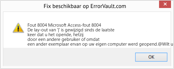 Download Fout <?php echo $nummer; ?> (Microsoft Access-fout 8004) Reparatie Tool Fix Microsoft Access-fout 8004 (Fout Fout 8004)