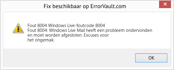 Download Fout <?php echo $nummer; ?> (Windows Live-foutcode 8004) Reparatie Tool Fix Windows Live-foutcode 8004 (Fout Fout 8004)