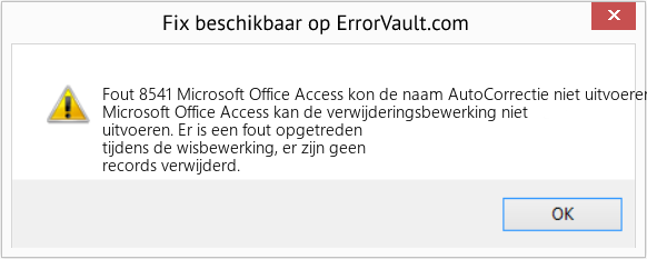 Download Fout <?php echo $nummer; ?> (Microsoft Office Access kon de naam AutoCorrectie niet uitvoeren tijdens deze bewerking) Reparatie Tool Fix Microsoft Office Access kon de naam AutoCorrectie niet uitvoeren tijdens deze bewerking (Fout Fout 8541)