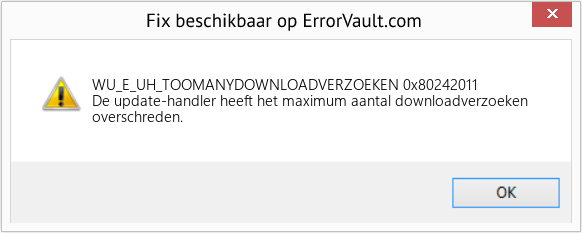 Fix 0x80242011 (Fout WU_E_UH_TOOMANYDOWNLOADVERZOEKEN)