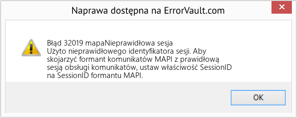 Fix mapaNieprawidłowa sesja (Error Błąd 32019)
