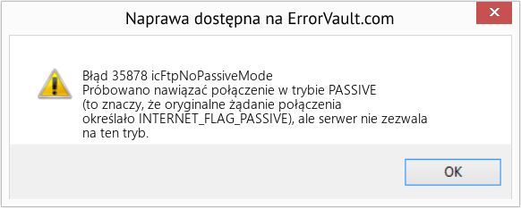 Fix icFtpNoPassiveMode (Error Błąd 35878)