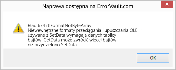 Fix rtfFormatNotByteArray (Error Błąd 674)